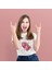 Strawberry Fıelds Forever Baskılı Standart Kalıp Bisiklet Yaka Pamuklu Kadın T-Shirt 3
