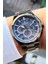 Exclusive Dual Time Özellikli Füme Kasa ve Kordon Harika Moel Erkek Kol Saati 1