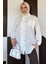 Ön Taş ve Fırfır Detaylı Tesettür Gömlek P-00015519 2