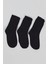 Siyah 3'lü Örme Soket Çorap 1021 2