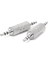 2 Adet 3.5mm Stereo Erkek - 3.5mm Erkek Kulaklık Ses Adaptörü Jakı Çoğaltıcı Konektörü (Yurt Dışından) 1