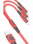 Vivo Y27 Y31 Y31S Y33S Y33T Y35 Y36 Şarj Kablosu 3in1 (Type-C-Lihgtning-Micro) 1.3m 3A 1