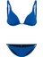 Aquaviva Kadın Saks Izabella Gold Aksesuarlı Üçgen Bikini Takımı 1