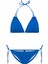 Aquaviva Kadın Saks Stella Boyundan Bağlı Yanı Ipli Üçgen Bikini Takımı 1