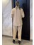Taş Detaylı Çıtçıt Detaylı Tunik Pantolon Tesettür Ikili Takım P-00015582 4