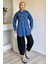 Taşlı Çift Cepli Tesettür Kot Jean Ceket P-00012672 1