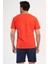 Erkek Kısa Kol Kırmızı Şortlu Pijama Takım C4T3N1O504 4