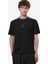 Cotton T-Shirt With Bonded Details And Hot Finish Black 2
