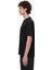 Cotton T-Shirt With Bonded Details And Hot Finish Black 3