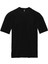 Loose Fit Basic Siyah T-Shirt 4