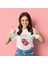 Strawberry Fıelds Forever Baskılı Standart Kalıp Bisiklet Yaka Pamuklu Kadın T-Shirt 1