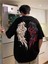 Trend Vintage Esintili Gül&kanat Baskılı Oversize Unisex T-Shirt 1