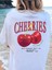 Cherries Baskılı Oversize T-Shirt 1
