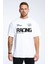 Racing Baskılı Oversize T-Shirt 1