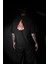 Oversize Sarı Kırmızı Baba ve Kız Sırt Baskılı T-Shirt 1