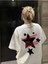 Pinterest Yıldız (Star) Baskılı Oversize Unisex Kısa Kollu Tshirt 1