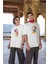 2'li Sevgili Kombini Mickey Mouse Yılbaşı Baskılı Beyaz Oversize Unisex Çift Tshirti 1