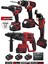 Profesyonel 21V Taşlama Akülü Vidalama Kırıcı Delici Hilti Somun Sökme Sıkma 4'lü Set 1
