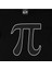 Pi Sayısı Cep Logo Tasarımlı Siyah Tişört 2