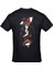 Naruto Akatsuki Itachi Uchiha Crows Baskılı Unisex Siyah Tshirt 3