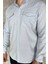 Çift Cepli Erkek Uzun Kol Gömlek P-00017050 4