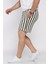 Bel Bağcıklı Çizgi Desenli Erkek Şort P-00017047 2