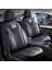 nissan Note Eski Uyumlu Lüx Yarı Deri Oto Koltuk Kılıfı Ön Arka Takım Cyrstal Siyah Beyaz 1