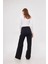 Iki Iplik Bol Paça Eşofman Pantalon - Siyah 3