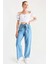 6469 Bol Paça Jeans Pantolon - Mavi 4