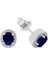 Pırlanta ve Oval Safir Taşlı Küpe 0405E0022 1