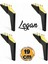 Logan 19 cm Siyah Altın 4 Adet Set Mobilya Tv Ünitesi Konsol Koltuk Kanepe Destek Ayağı Ayakları M8 1