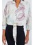 Oversize Dökümlü Crop Saten Gömlek 906 - Gül Kurusu 3