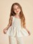 Lcw Kids Bej Keten Görünümlü Kız Çocuk Bluz ve Pantolon 2'li 2