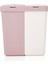 Duo Laundry Çamaşır Sepeti - Pembe / Beyaz - 80 lt 2