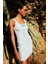 Coool Bodycon Vücudu Saran Kare Yaka Pötikareli Bürümcük Askılı Mini Yazlık Elbise F2759AX25SM 1