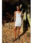 Coool Bodycon Vücudu Saran Kare Yaka Pötikareli Bürümcük Askılı Mini Yazlık Elbise F2759AX25SM 2