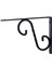 Raf Altı Metal Ayak Ferforje Siyah Raf Tutucu 150 x 230 mm (2 Adet) 3