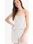 Pijama Takımı Askılı Üst Esnek Belli Şort-Fall in Love E9830AX25SM 4