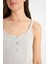 Pijama Takımı Askılı Üst Esnek Belli Şort-Fall in Love E9830AX25SM 5