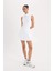 Fit Standart Fit Fermuarlı Dik Yaka Kolsuz Mini Tenis Elbisesi D9320AX25SP 5