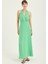 Boyundan Bağlamalı Uzun Elbise 4