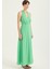 Boyundan Bağlamalı Uzun Elbise 5