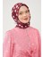 Bordo Puantiye Desen Twill Digital Eşarp 2