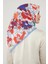 Mavi Yonca Desen Soft Cotton Eşarp 2