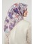 Koyu Somon Yonca Desen Soft Cotton Eşarp 2