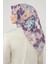 Koyu Somon Yonca Desen Soft Cotton Eşarp 3
