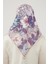 Koyu Somon Yonca Desen Soft Cotton Eşarp 4