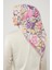 Şeker Pembesi Yonca Desen Soft Cotton Eşarp 3