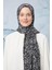 Siyah Tomurcuk Desen Cotton Şal 1