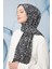Siyah Tomurcuk Desen Cotton Şal 2